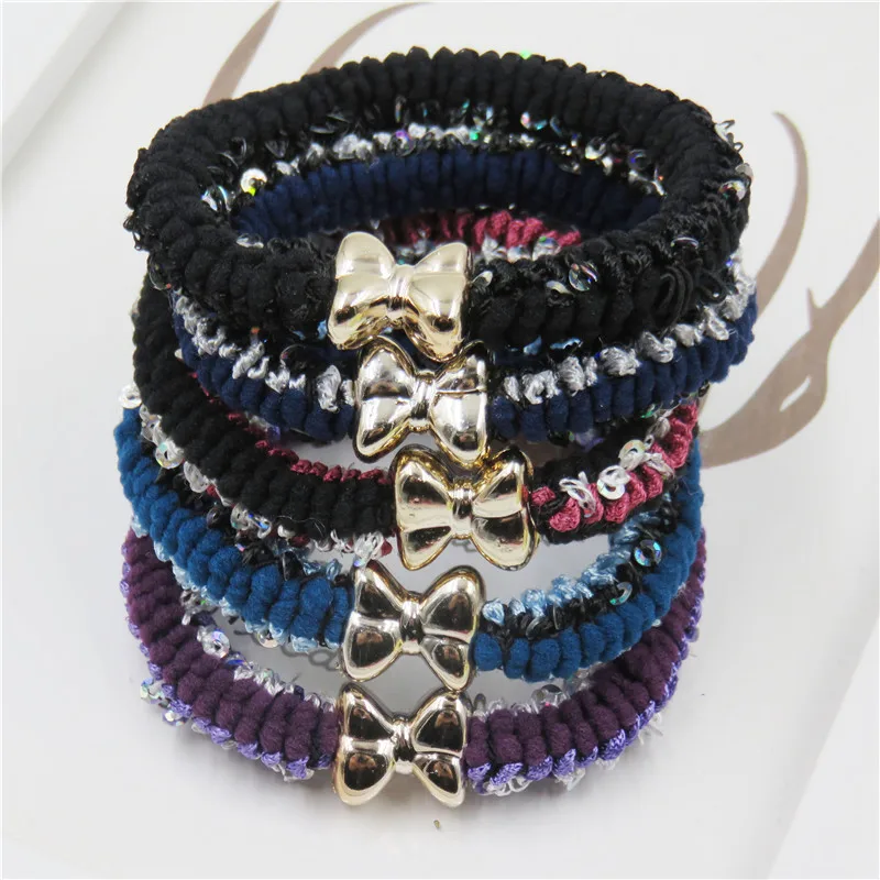 10 шт./лот новинка галстук-бабочка высокоэластичные повязки для волос Игрушки