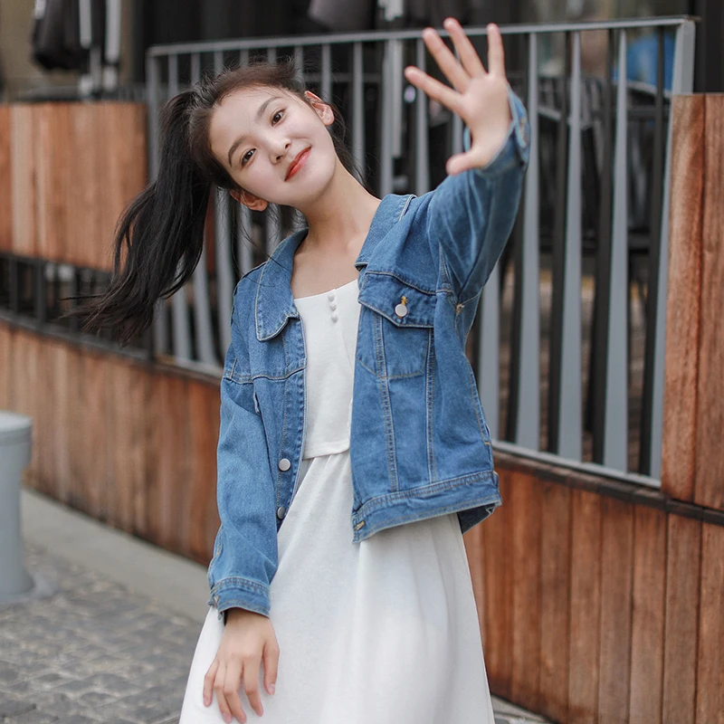 

2019 Leisure fashion retro Women Coat Spring Autumn Long Sleeve Basic Coats Vintage Slim Hot Fashion Cacual Denim Jacket