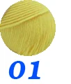 500 г/лот, молочная хлопковая толстая пряжа для вязания, Бамбуковая пряжа для вязания крючком ручной вязки, шерстяная пряжа для ручного вязания - Цвет: 01