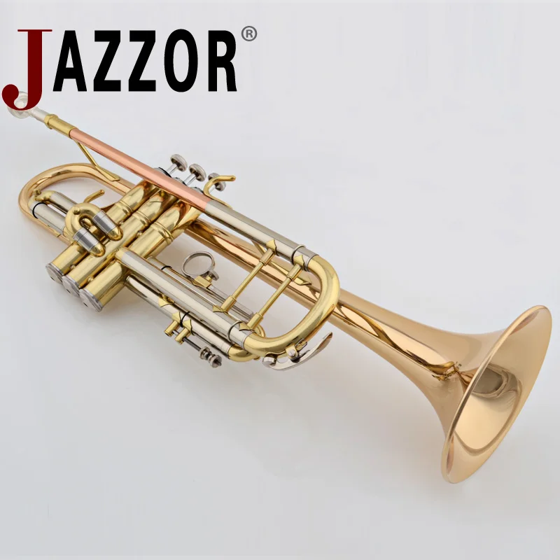Плоская труба JAZZOR JBTR-410 B золотой лак фосфор и медь ветровые инструменты | Спорт