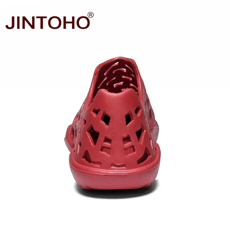 JINTOHO/унисекс Пляжная Летняя обувь модные мужские сандалии плоские для Для мужчин