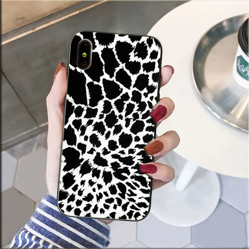 Yinuoda умный чехол с леопардовым принтом змеи для iPhone 8 7 6 6S Plus 5 5S SE XR X XS