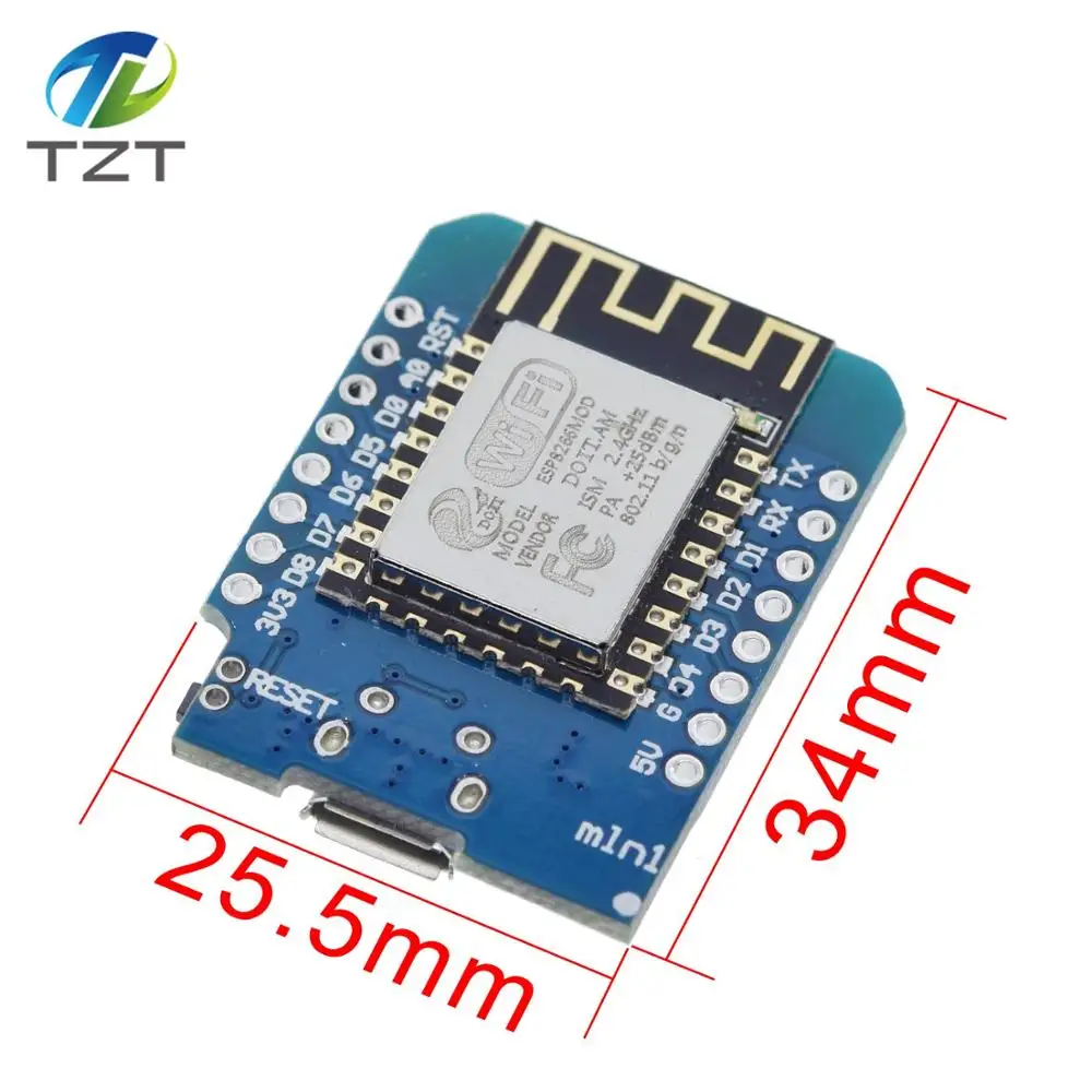 ESP8266 ESP-12 ESP12 WeMos D1 Мини-модуль Wemos D1 Мини WiFi макетная плата Micro USB 3,3 В на основе ESP-8266EX 11 цифровых контактов