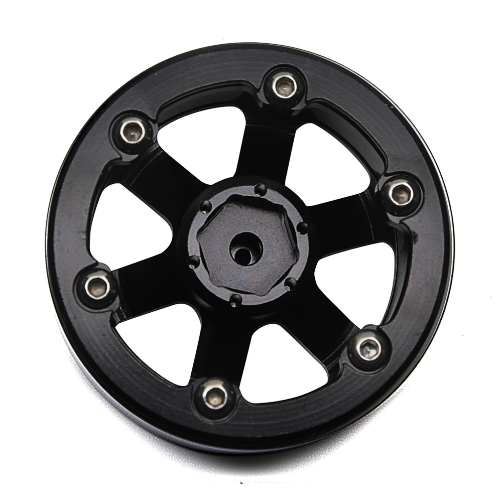 Новое поступление 1 9 дюйма черный сплав Beadlock колесные диски для AXIAL SCX10 D90 CC01 1/10 RC