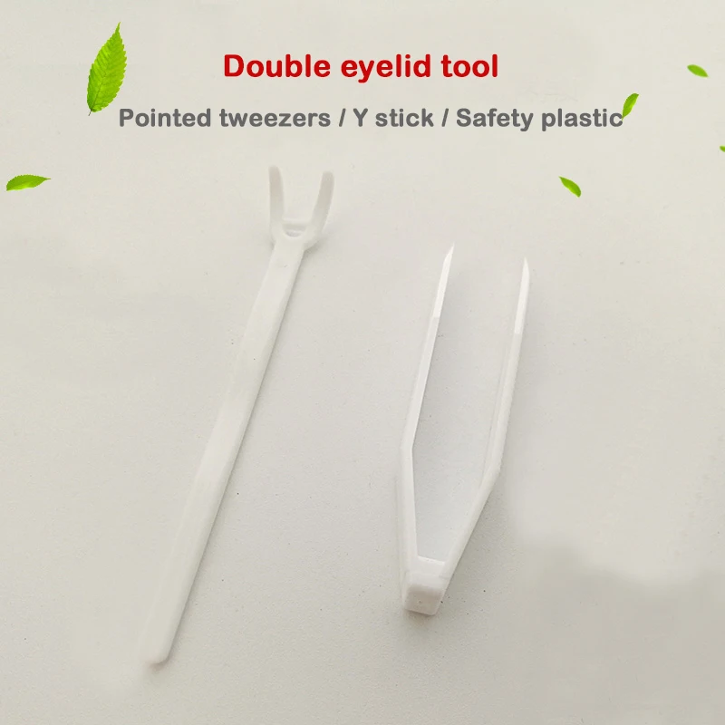 100pcs False Eyelashes Fork Disposable Eyelid Tape Aid Invisible Fixed Double Shadow Sticker Tools Y/U Shape | Красота и здоровье