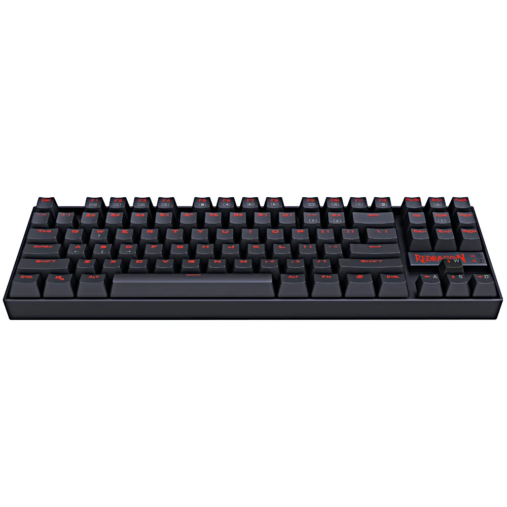 Игровая механическая клавиатура Redragon K552 TKL светодиодная красная подсветка синие