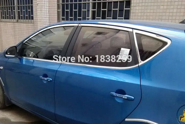 Хромированный Стайлинг оконная рама полный комплект 10 шт. нержавеющая сталь для