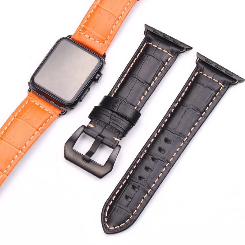 Ремешок для наручных часов из натуральной воловьей кожи 3 вида цветов Apple Watch