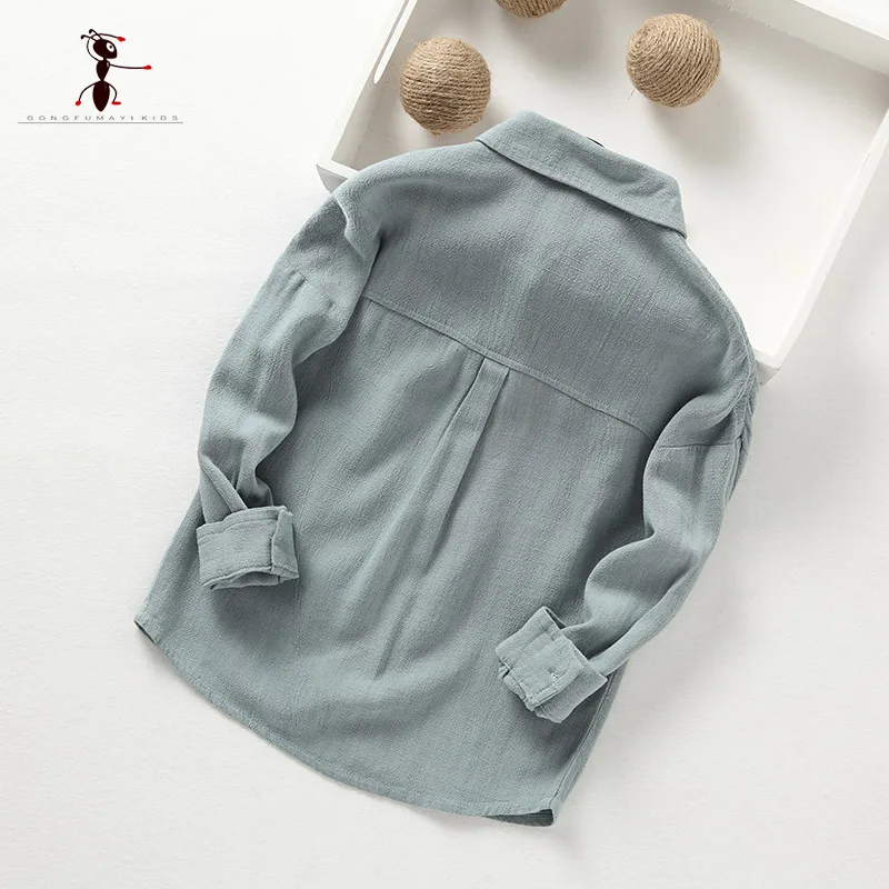 Кунг фу муравей Новое поступление 2017 года льняные хлопковые весенние блузки