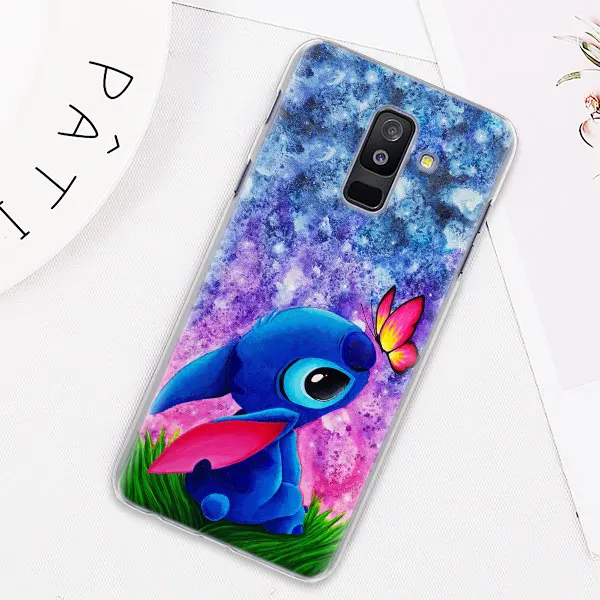 08 Милый чехол для телефона Lilo Stitch s для samsung Galaxy J4 J6 Plus J8 A40 A50 A60 A70 A80 жесткий чехол из поликарбоната - Цвет: 08