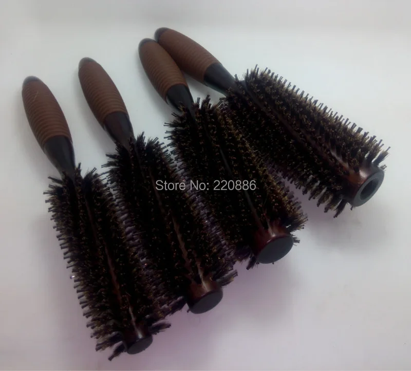 Профессиональная расческа для волос 1 шт. деревянная круглая термостойкая щетина