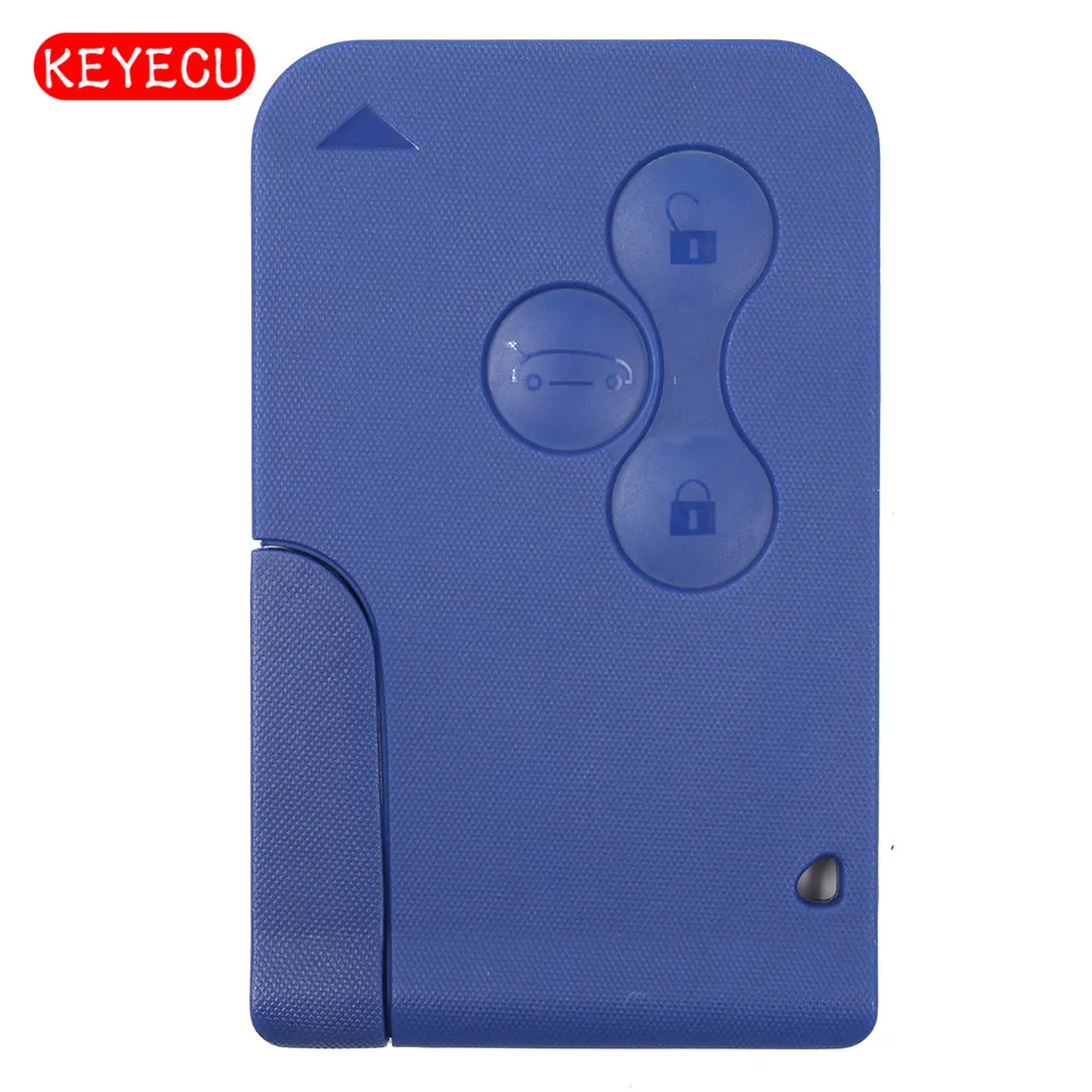 Keyecu дистанционный ключ брелок от машины 3 Button 433MHz PCF7947 для Renault 2003 2008 Megane Scenic 2006 2012