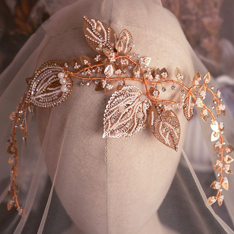 Полный ручной работы барокко Европейский невесты заколка головной убор мягкие