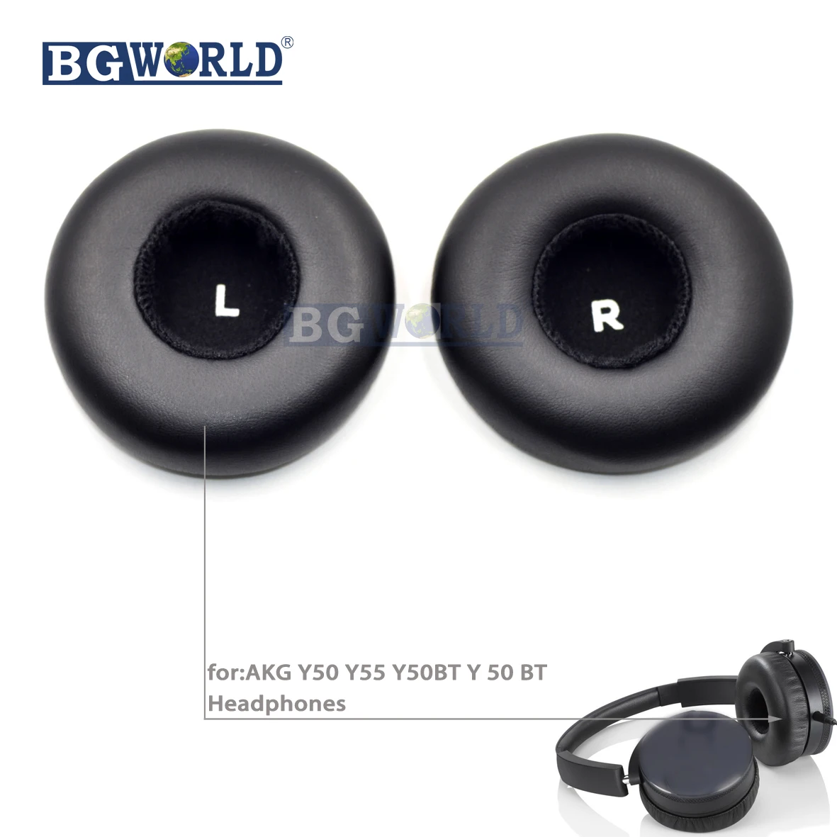 Bgworld Замена амбушюры вкладыши пенный наушник Подушка Пена для AKG Y50 Y55 Y50BT Y 50 BT