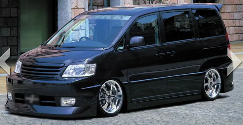 Комплект кузова для Toyota Noah AZR60 AZR65 2001 11 2004 07 FABV2 стиль стекловолокна бампер/Дверная