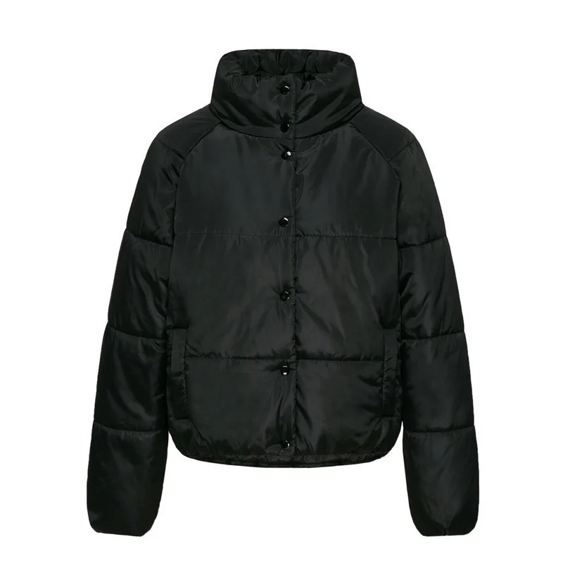 Куртка SEMIR женская короткая с подкладкой пуховик воротником стойкой и косым
