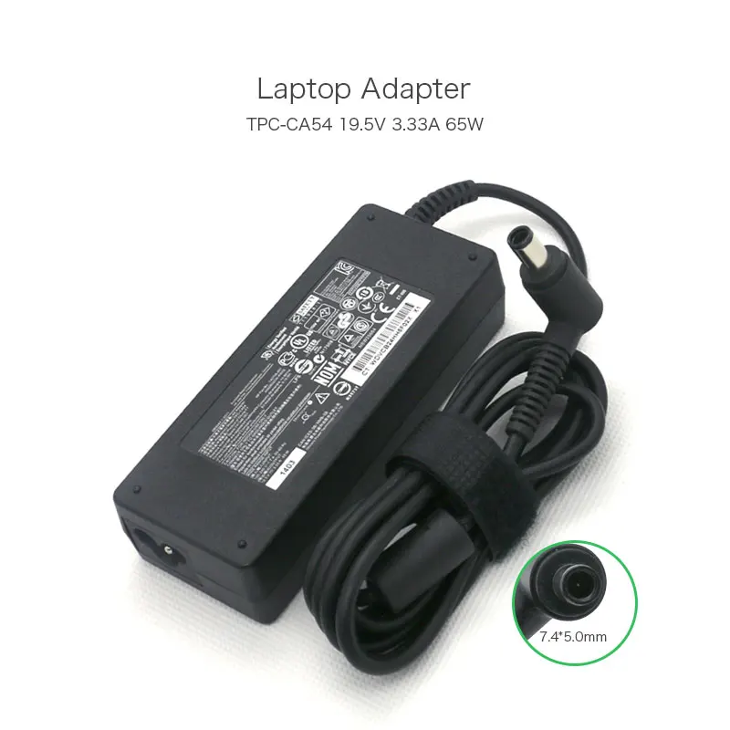 Новый оригинальный 65 W TPC CA54 Зарядное устройство переменного тока для ноутбука hp