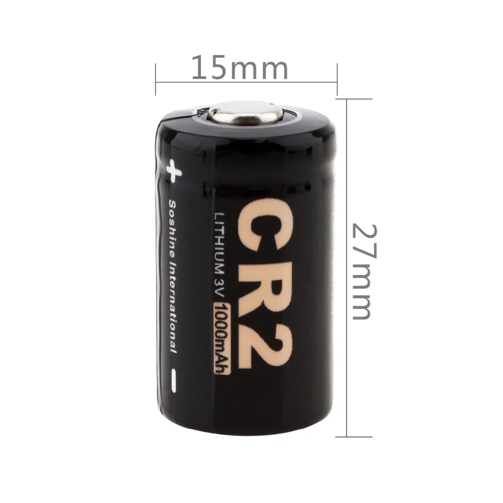 Soshine 8Pcs/lot 3V 1000mAh CR2 Lithium Battery with Portable Box for LED Flashlights / Headlamps High Quality | Электроника