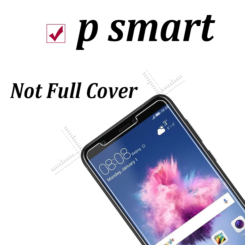 Защитное стекло для huawei p smart защитная пленка psmart защитное закаленное 9h 2.5d |