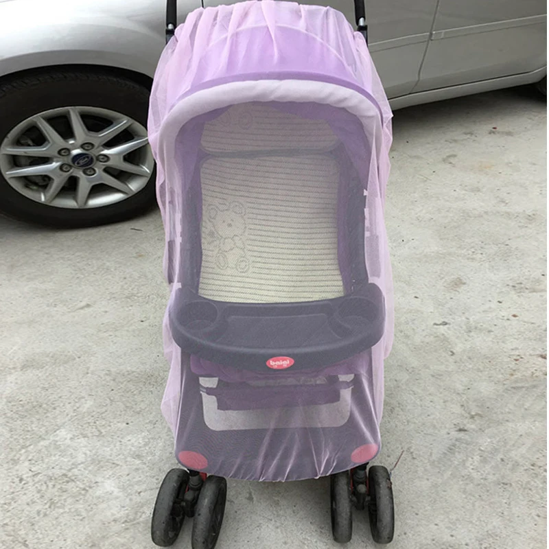 Red de cobertura completa para cochecito de beb&eacute;, mosquitera para silla de paseo, accesorios, 150cm-4
