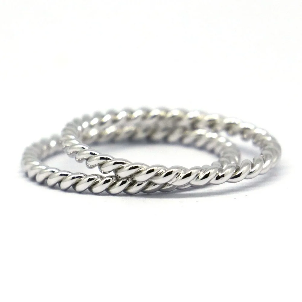 2 кубика твердых колец из стерлингового серебра 925 пробы|ring ring|stacking ringsring stack |