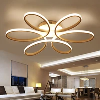 modern led ceiling lights indoor ceiling lighting fixture hanging lamp for living room bedroom ac85 265v whiteblack color