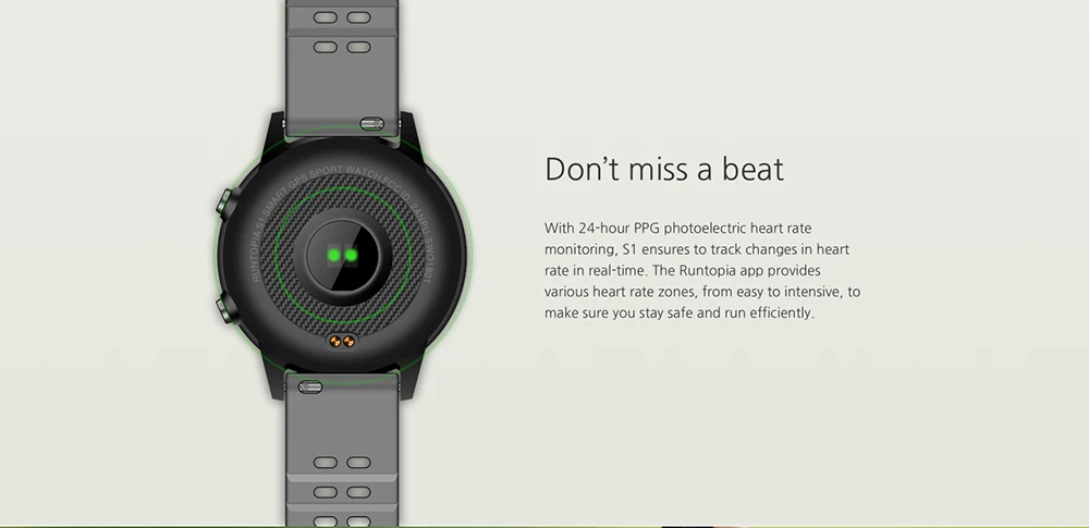 Смарт-часы Xiaomi Runtopia S1, водонепроницаемые спортивные часы для позиционирования, gps+ ГЛОНАСС, двойная звезда, мониторинг сердечного ритма, умные часы