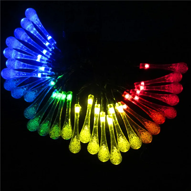 Светодиодный струнный светильник уличное солнечное освещение светодиодный