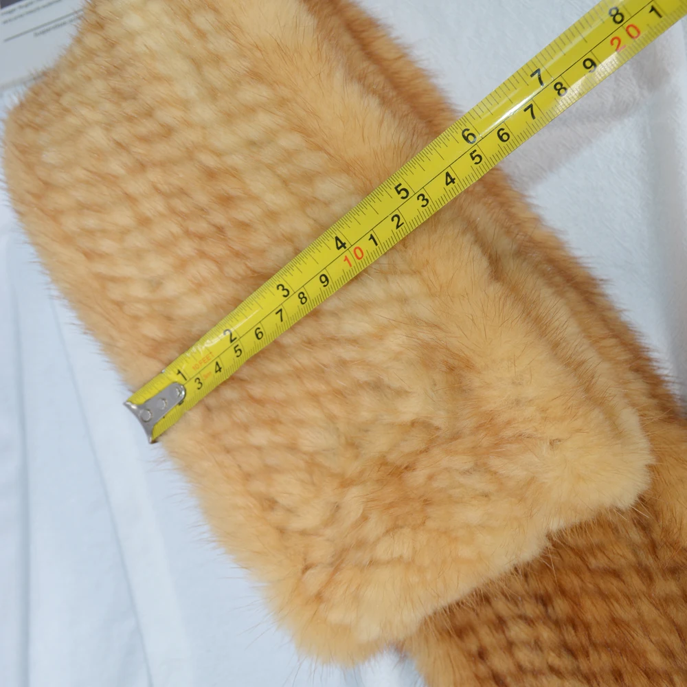 Long Style Women Real Mink Fur Scarf Genuine Real Mink Fur Scarfs Luxury Warm Soft Quality Knitted Real Mink Fur Shawl Scarves