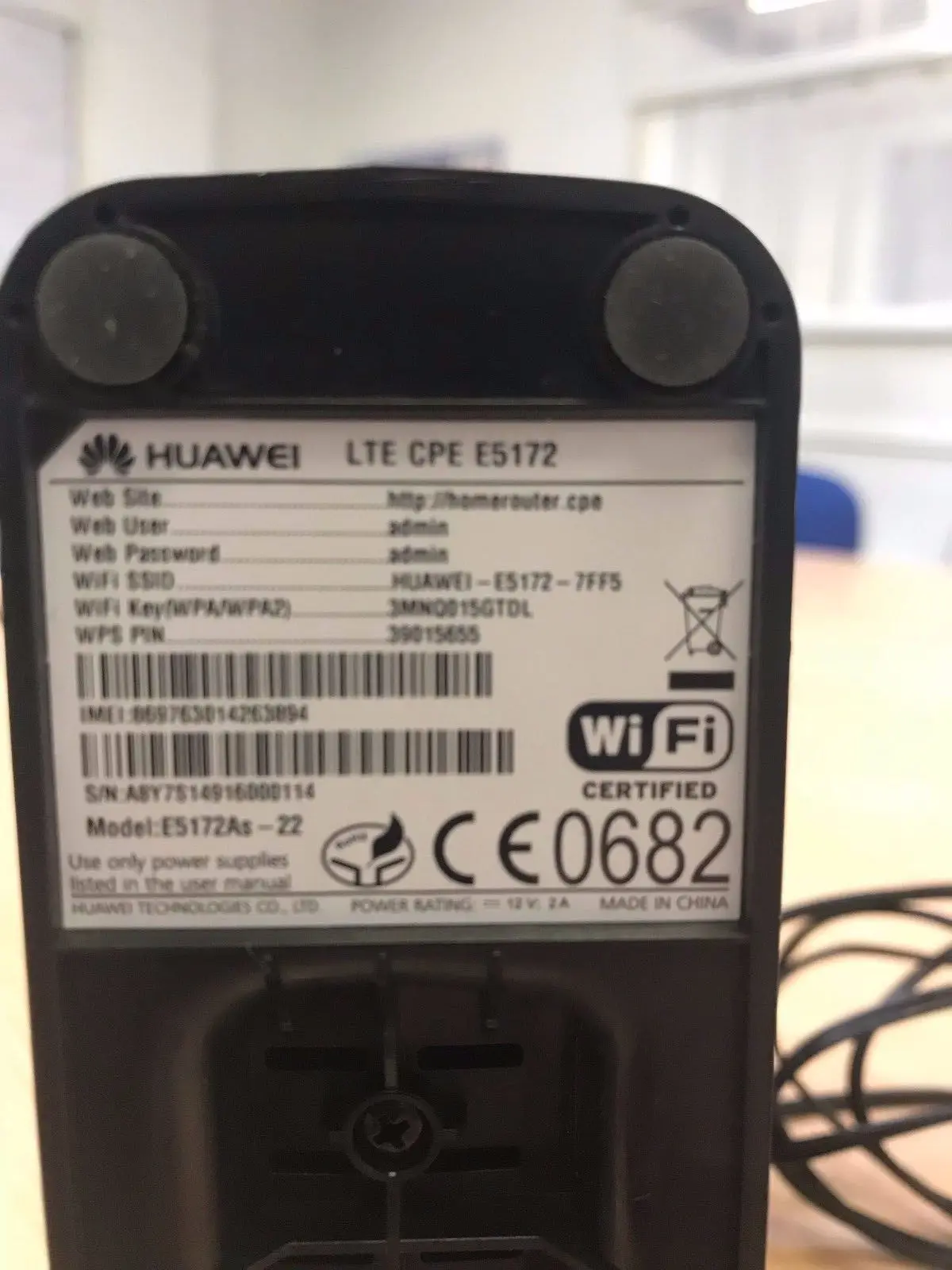 Разблокированный Huawei E5172s 515 LTE CPE 4G Мобильный широкополосный LAN Wifi маршрутизатор