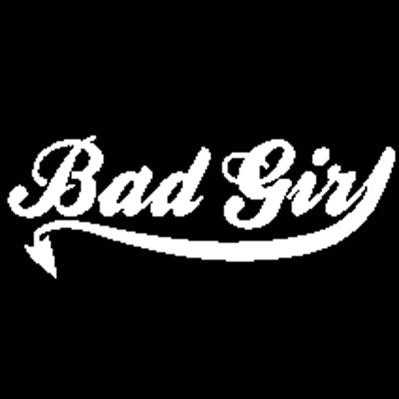 QYPF 16 5 см * 6 BAD GIRL забавная Новинка Шутка автомобильный бампер Виниловая Наклейка
