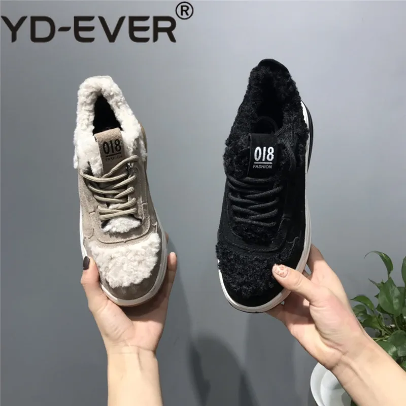 YD-EVER Повседневная обувь женские модные брендовые кроссовки на платформе женская
