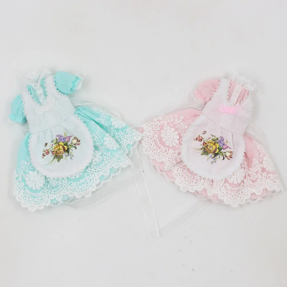 Наряды для куклы Blyth синее и розовое платье милый простой наряд 1/6 BJD ICY DBS | Игрушки