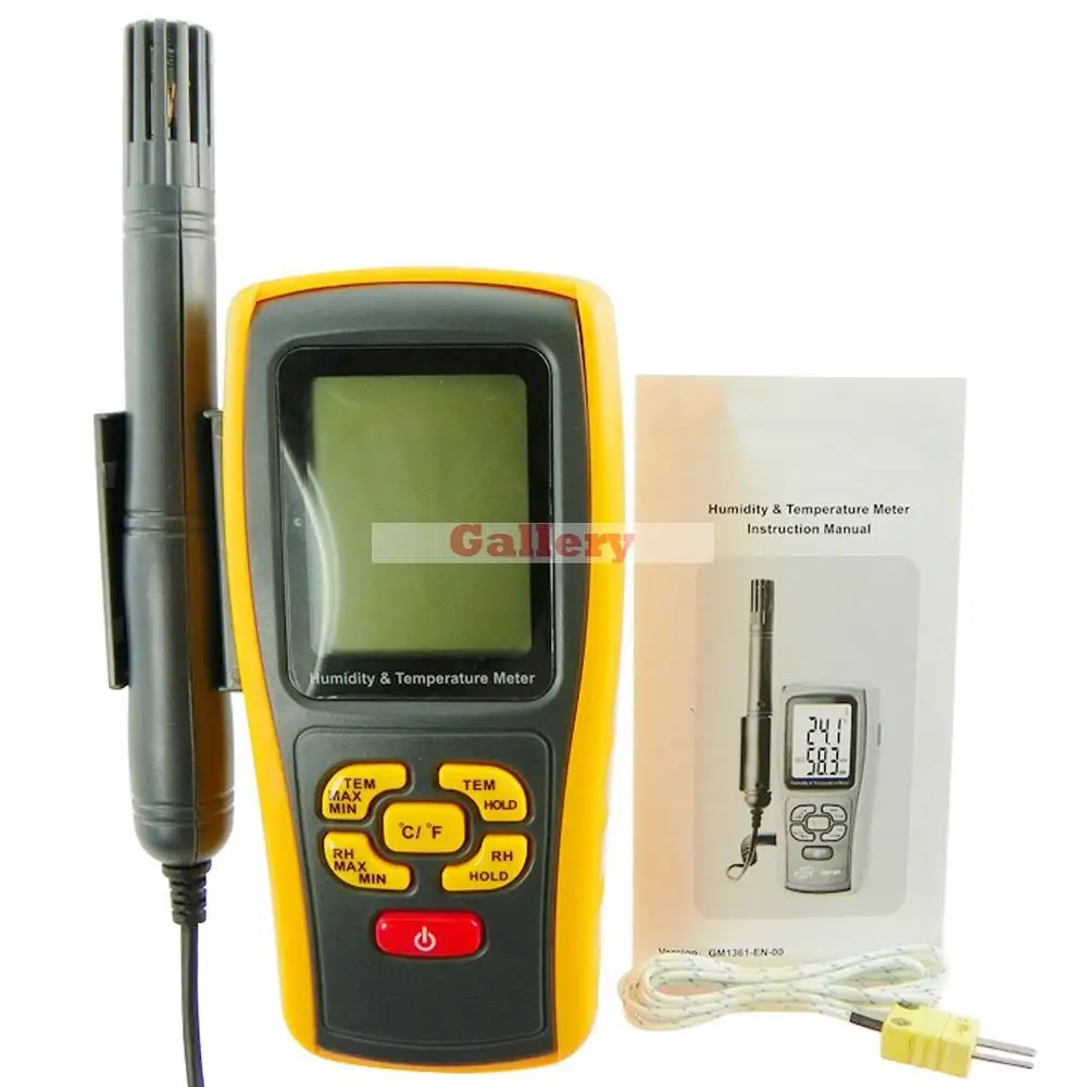 

Thermostat Car Thermometer Digital Thermometer Humidity \u0026 Temperature Meter Gm1361 Can Be Accessed By K -type Thermocouple