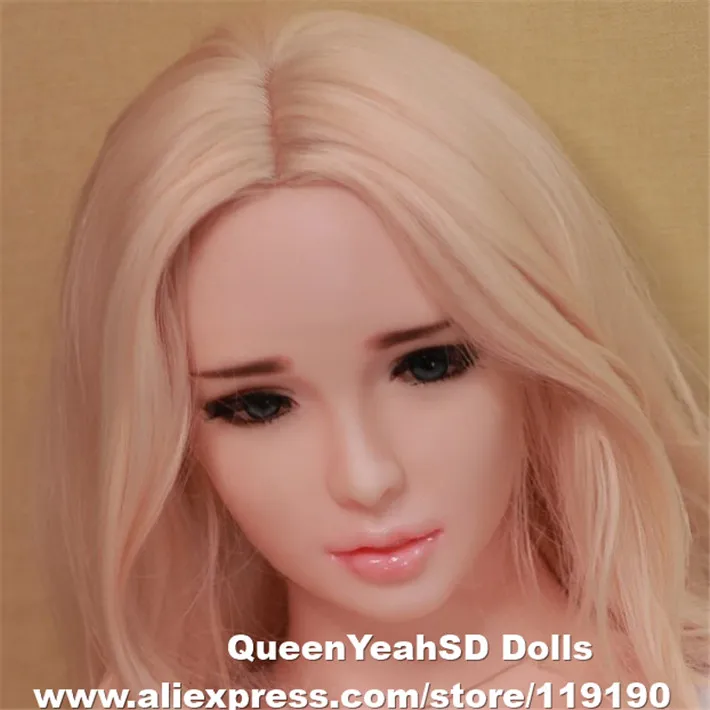 

Realistic Silicone Love Doll Head Oral Sex Toy For Men Japanese TPE Sexy dolls Heads For 140cm To 170cm Body