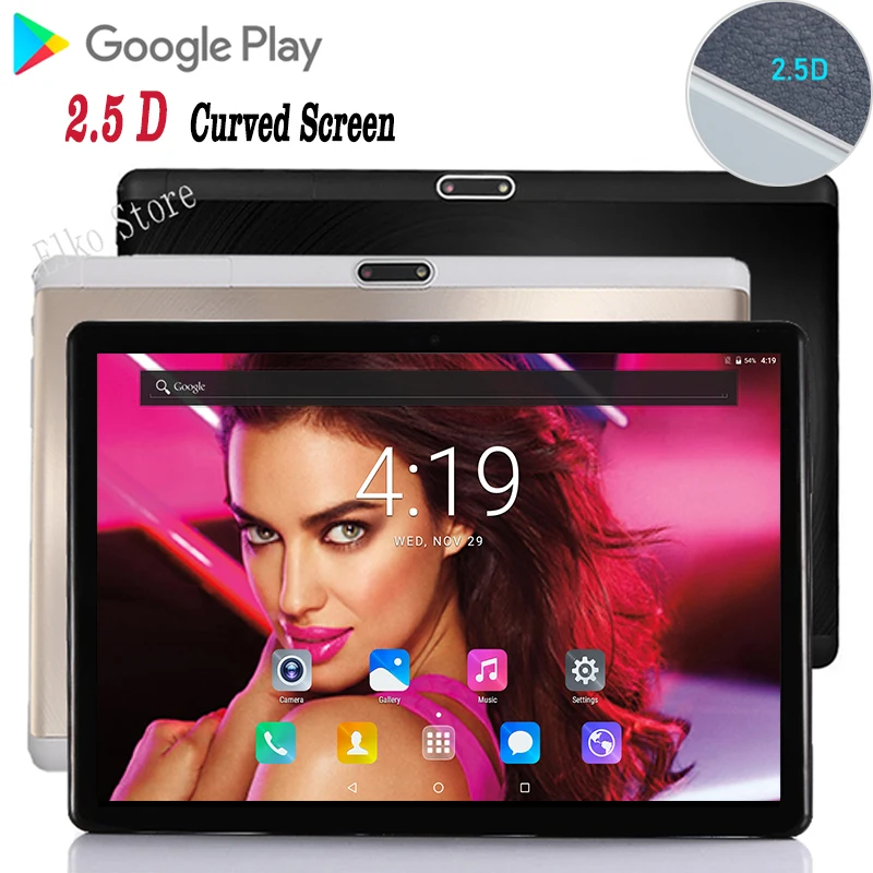 Новинка 2.5D Закаленное стекло 10 дюймов планшетный ПК Android 8,0 OS 1280*800 ips Восьмиядерный 4G LTE gps WiFi/Bluetooth