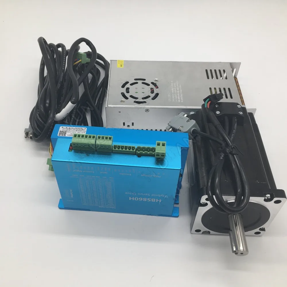 8.5нм Nema34 86 мм AC DC DSP замкнутый цикл шаговый двигатель драйвер и 400 Вт 60 в источник