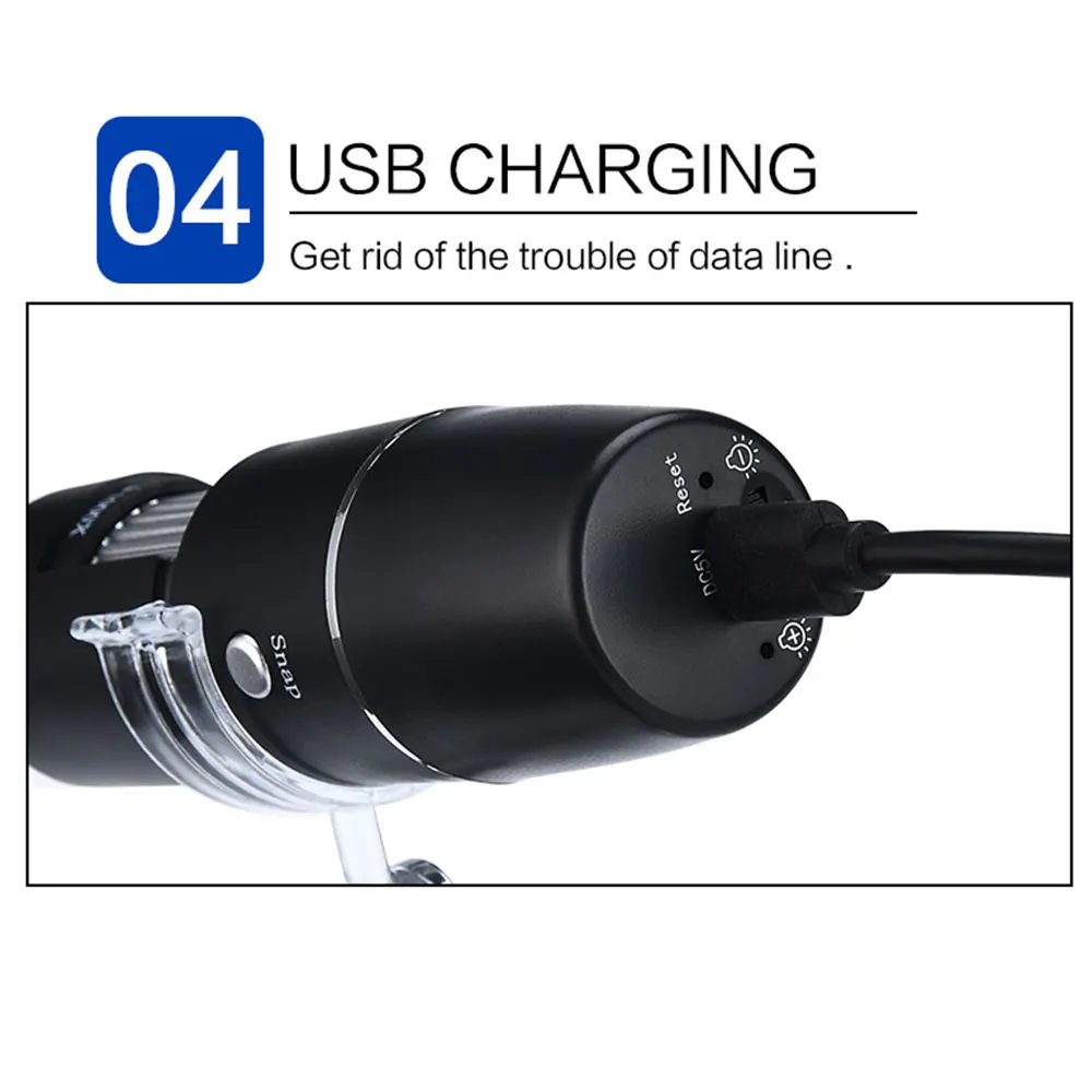 Электронный микроскоп Прочный USB wifi компьютеры проверка водонепроницаемый видео