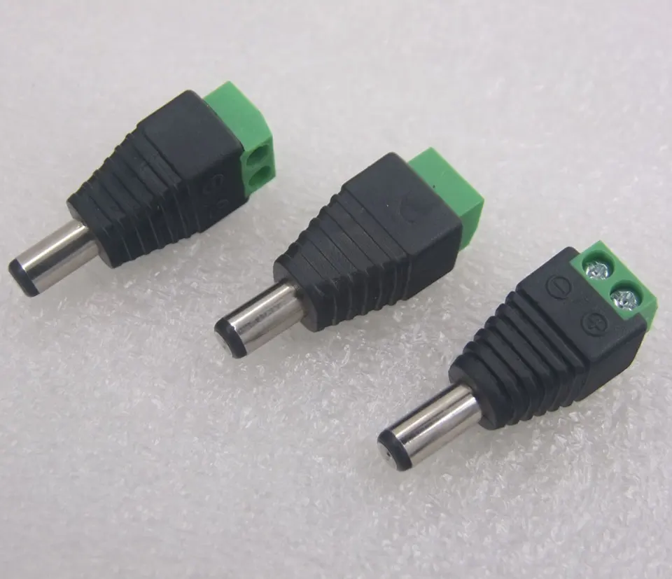 100 шт. Новый горячий Бесплатный сварочный разъем 2 5 мм штекер головки DC 5*2 1 адаптер