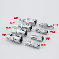 pneumatic fittings self locking quick joint air compressor hose quick coupler plug socket connector spppsmpmshphsfpf