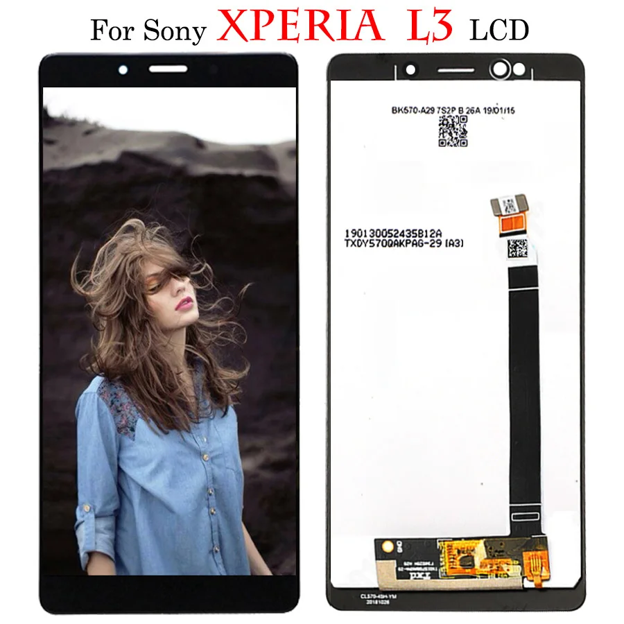 

New 5.7" For Sony Xperia L3 I3312 I4312 I4332 LCD Display Touch Screen Digitizer Full Assembly Replacement Parts For Sony L3 lcd