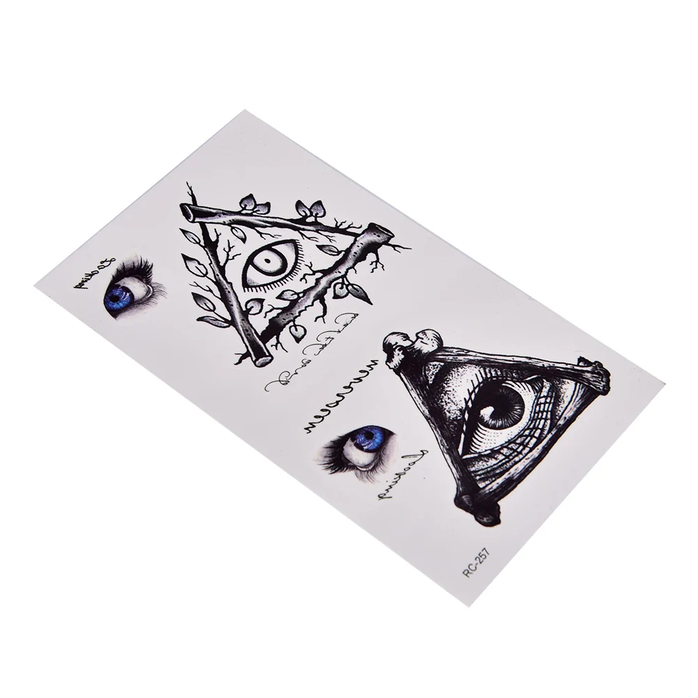 

105*60mm Water Transfer fake tattoo Waterproof Temporary Tattoo Fake Tattoo Eye Pattern Body Sleeve Art for Women Men