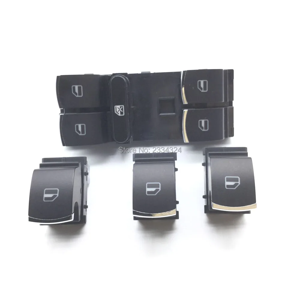 Chrome Headlight Windows Mirror Switch Button 5ND959857 5ND941431B 5ND959565A 5ND959855 for VW Passat B6 Jetta Golf MK5 | Автомобили и