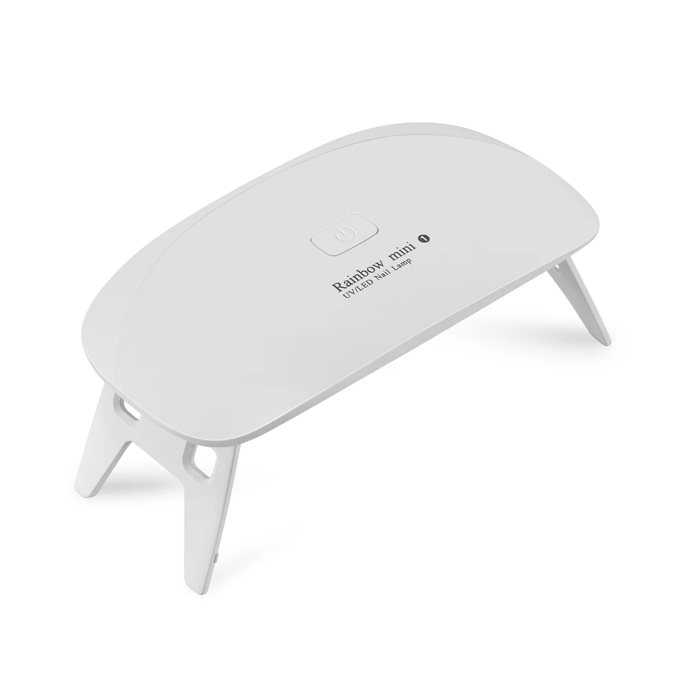 Мох 6 Вт Радуга мини светодиодный УФ светодиодная лампа для ногтей лак для ногтей УФ-лампа для сушки