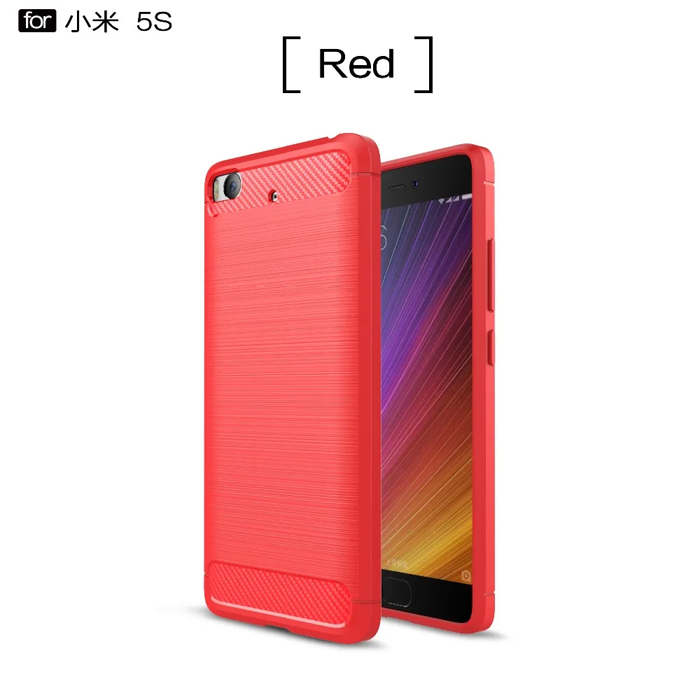 Супер tpu чехол Для Сяо Mi 5S/mi 5S высокое Класс углерода Волокно матовый Мягкий