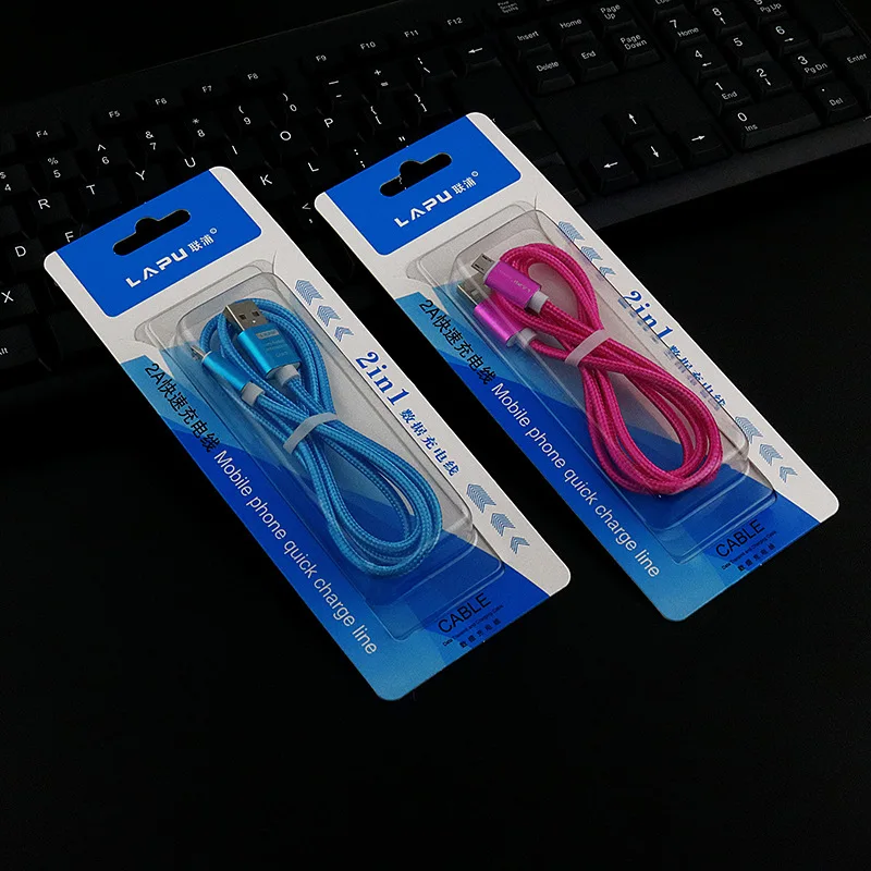 Горячая Распродажа 2.1AH медь USB Micro кабель для зарядки и передачи данных устройств