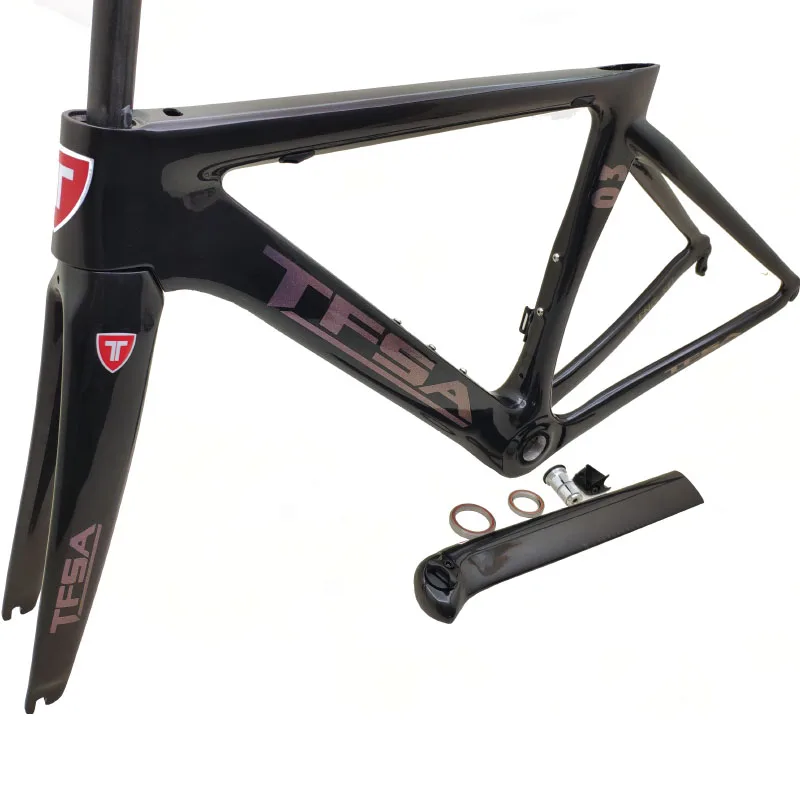 TFSA2018 NEW carbon fiber road frame Di2&ampMechanical racing bike frame+fork+seatpost+headset | Спорт и развлечения