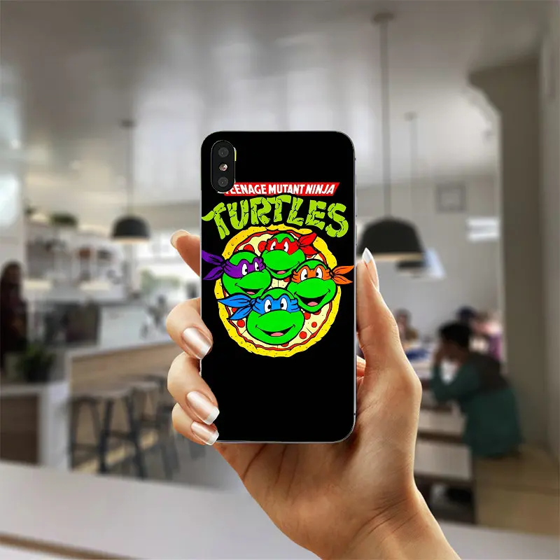 Soft Clear TPU Silicone Cell Phone Cases Coque for iPhone X 4 4S 5 5S 5C SE 6 6S 7 8 Plus Bags TMNT Teenage Mutant Ninja Turtles | Мобильные