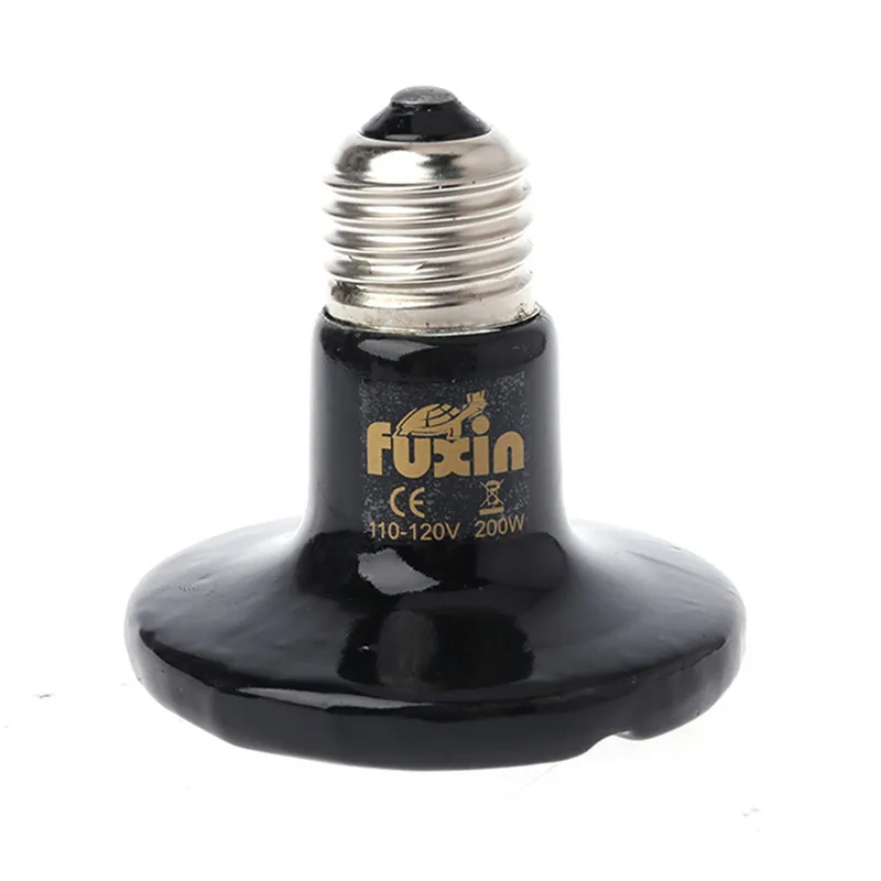 110V 50/75/100/150/200W излучение в дальнем инфракрасном диапазоне Керамика излучатель отопления светильник лампа для домашних животных Брудер для рептилий черный C42
