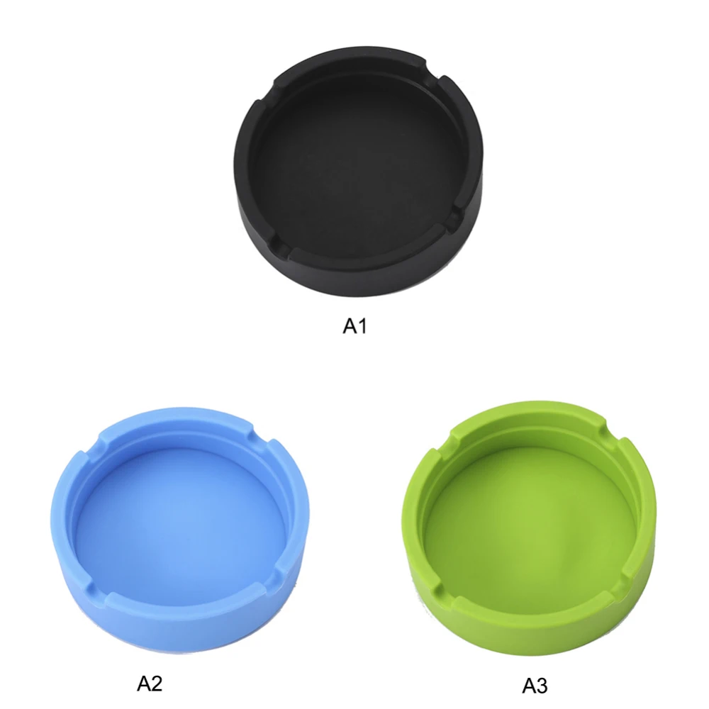 Мягкий круглый пепельница поднос держатель битумная Портативный Анти